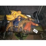 A limited edition plaque by Jean Lamb entitled 'Flight into Egypt', limited edition of 20