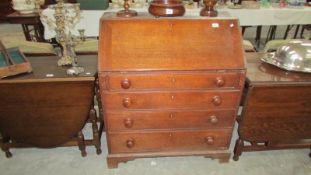 An oak bureau