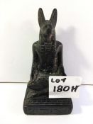 A figure of the ancient Egyptian God Anubis