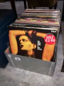 A box of 100 12'' records including New Model Army, Echo and the Bunnymen, Lou Reed etc