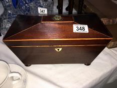 A Georgian tea caddy