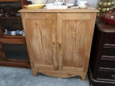 A pine cupboard