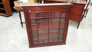 A mahogany book case