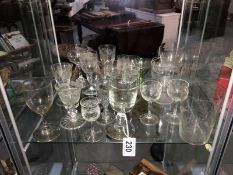 A mixed lot of vintage drinking glasses