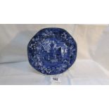 A Wedgwood blue and white plate