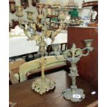 2 ornate candelabra