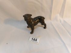 A bronze bull dog