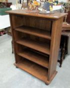 An oak book case