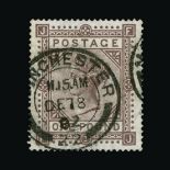 Great Britain - QV (surface printed) : (SG (136)) 1867-83 wmk Anchor £1 brown-lilac, FJ, excellent