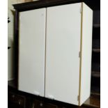 1960’s Wrighton Kitchen 2-door Cabinet, cream gloss, 3ft w