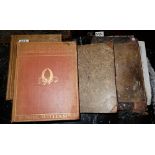 4 Books – 2 Volumes Mme Recamier, with illustrations (worn condition) & old Vellum Covered Shop