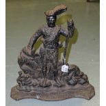 19thC Cast Iron Door Stop – figure of a Scotsman