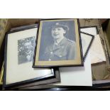 Group of old Edwardian photographs, some framed