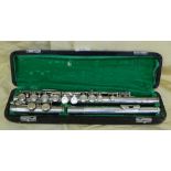 Yahama, Japan Plated Flute, Model: YFL-21S in original carrying case