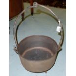 Cast Iron Baker with a lid & carrying handle, original condition