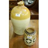 “Sherborne” Stoneware Whisky Jar & Doulton Beer Tankard (2)