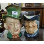 Two Character Jugs – 1 Royal Doulton & 1 Beswick – Dickens Figures