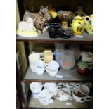 Large group of china items incl. tea cups, saucers, bowls, ornaments etc