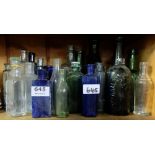 Group of miniature glass bottles – some coloured