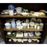 4 shelves of China items – jugs, cups, tea plates etc