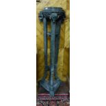 Bronze Pillar, the 3 central ribbed columns mounted with goats heads, with goats feet at the base,