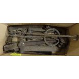 Box of Blacksmith’s Forge Tools – hammers, chisels etc