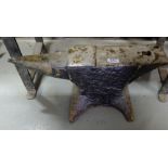 Steel Forge Anvil, 22”w x 10”d