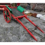 Donkey’s Hay Cart, with green cripples, red painted shafts and wheels