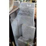 10 grey granite slips/fireplace slips, 7” & 6”w, various lengths
