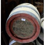 Oak Beer Barrel, Guinness No. 855922, 15” dia x 22”h (1)
