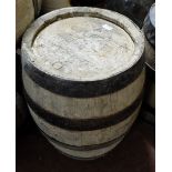 Oak Beer Barrel, Drogheda Brewery No. 11460 17” dia x 23”h