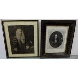 2 x 18thC framed lithographs – portraits of English gents, incl. “Lord Keynon, Baron of Gredington