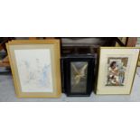 Set of 3 Egyptian Prints, Set of 4 Cypriot Prints & Set of 3 Prints of Cherubs in ebony frames (10)