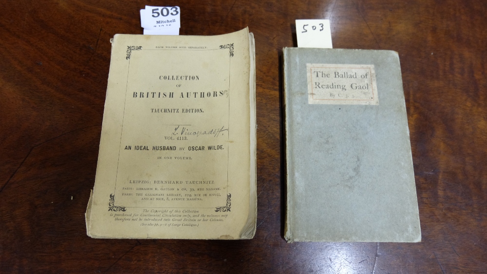 Oscar Wilde, “The Ballad of Reading Goal” 1907 & Oscar Wilde “An Ideal Husband”, 1909 (2)