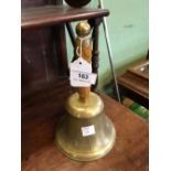 Victorian brass school bell 1861.