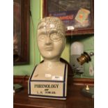 Phrenology head.