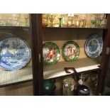 Two Limoges plates - Napolean & Josephine and two Spode plates.