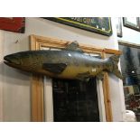 Tinplate model of a fish.