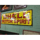 SHELL MOTOR SPIRIT enamel sign.