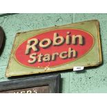 Original ROBIN STARCH cardboard advertisement.