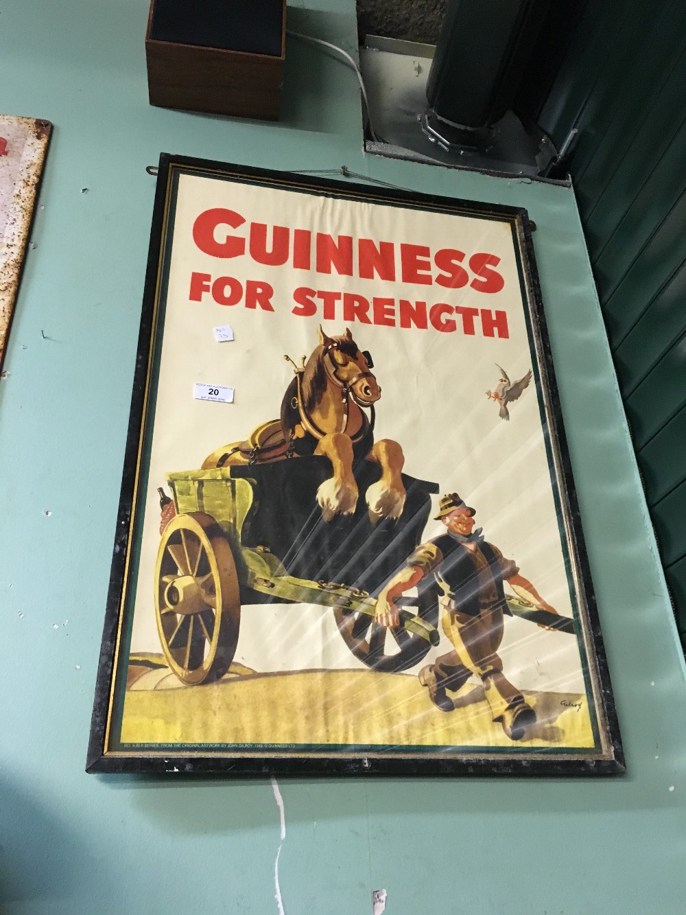 1970's GUINNESS FOR STRENGHT advertisement.