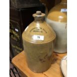 19th. C. stoneware whiskey flagon MAC GUINNESS BROS DUNDALK.