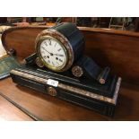 19th. C. French marble drum head clock.