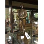 Bronzed statue of Adolf Hilter.