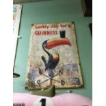 1970's LOVELY DAY FOR A GUINNESS tin plate advertisement.