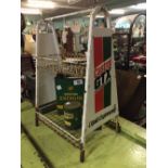 1970's CASTROL GTX Oil can stand