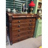 Victorian mahogany scotch chest of drawers.