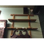 Pine hanging pantry rack.