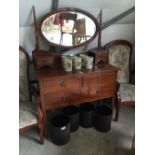 Edwardian mahogany dressing table.