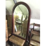 Mahogany pier mirror.